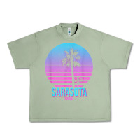 Oil Green sarasota florida vintage retro palm tree t shirt Urban Heavy Tee - linhVisuals