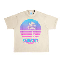 Sandshell sarasota florida vintage retro palm tree t shirt Urban Heavy Tee - linhVisuals