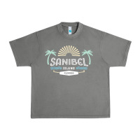 Sanibel Island Retro Style Florida T Shirt Urban Heavy Tee | Teevron