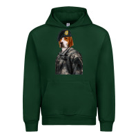 Forest Green Pet Portraits, Custom Pet Portraits, Renaissance Pet Portraits, Custom Urban Hoodie - RanaPortraitStore