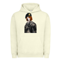 Pigment Pistachio Pet Portraits, Custom Pet Portraits, Renaissance Pet Portraits, Custom Urban Hoodie - RanaPortraitStore