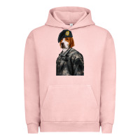 Pigment Salmon Pet Portraits, Custom Pet Portraits, Renaissance Pet Portraits, Custom Urban Hoodie - RanaPortraitStore