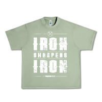 Oil Green iron sharpens iron proverbs christian bible verse religious pullover h Urban Heavy Tee - linhVisuals