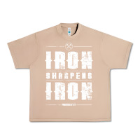Burro iron sharpens iron proverbs christian bible verse religious pullover h Urban Heavy Tee - linhVisuals