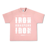 Salmon iron sharpens iron proverbs christian bible verse religious pullover h Urban Heavy Tee - linhVisuals
