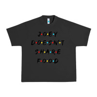 Pigment Black funny joey doesn't share food how you doin quoted friends t shirt Urban Heavy Tee - linhVisuals