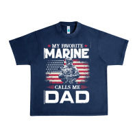 Navy my favorite marine calls me dad t  shirt father's day flag my favorite Urban Heavy Tee - linhVisuals