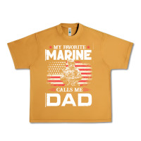 Peanut Butter my favorite marine calls me dad t  shirt father's day flag my favorite Urban Heavy Tee - linhVisuals