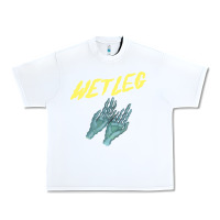 White wetleg merch Urban Heavy Tee - linhVisuals