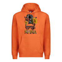 Carrot mess bun mama sunflowers Premium Hoodie - BarkalooDesign