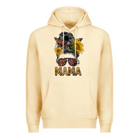 Pina Colada mess bun mama sunflowers Premium Hoodie - BarkalooDesign