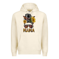 Tofu mess bun mama sunflowers Premium Hoodie - BarkalooDesign