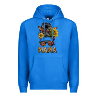 True Royal mess bun mama sunflowers Premium Hoodie - BarkalooDesign