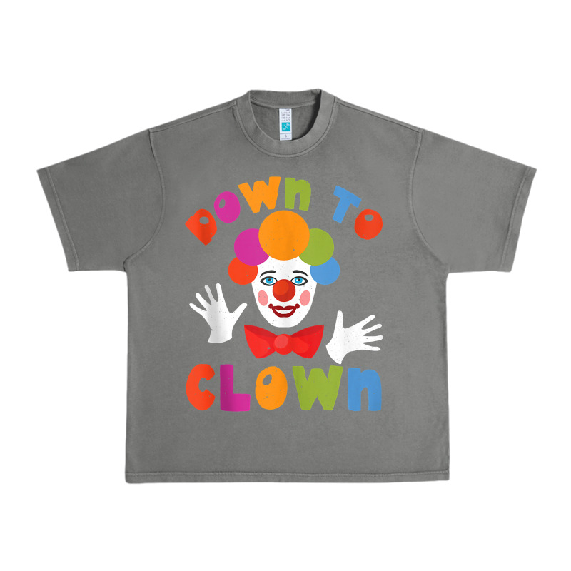 Down To Clown Funny Circus Tank Top Urban Heavy Tee by linhVisuals | Teevron