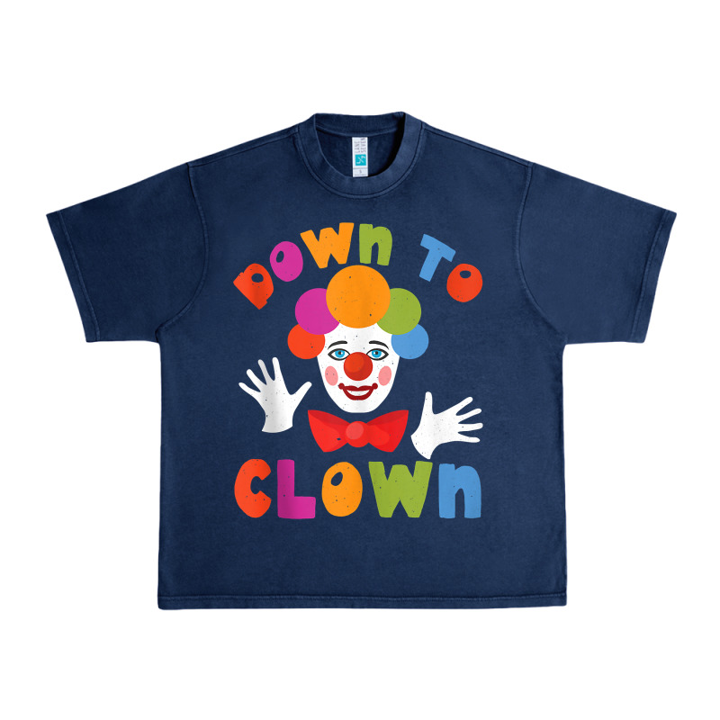 Down To Clown Funny Circus Tank Top Urban Heavy Tee by linhVisuals | Teevron