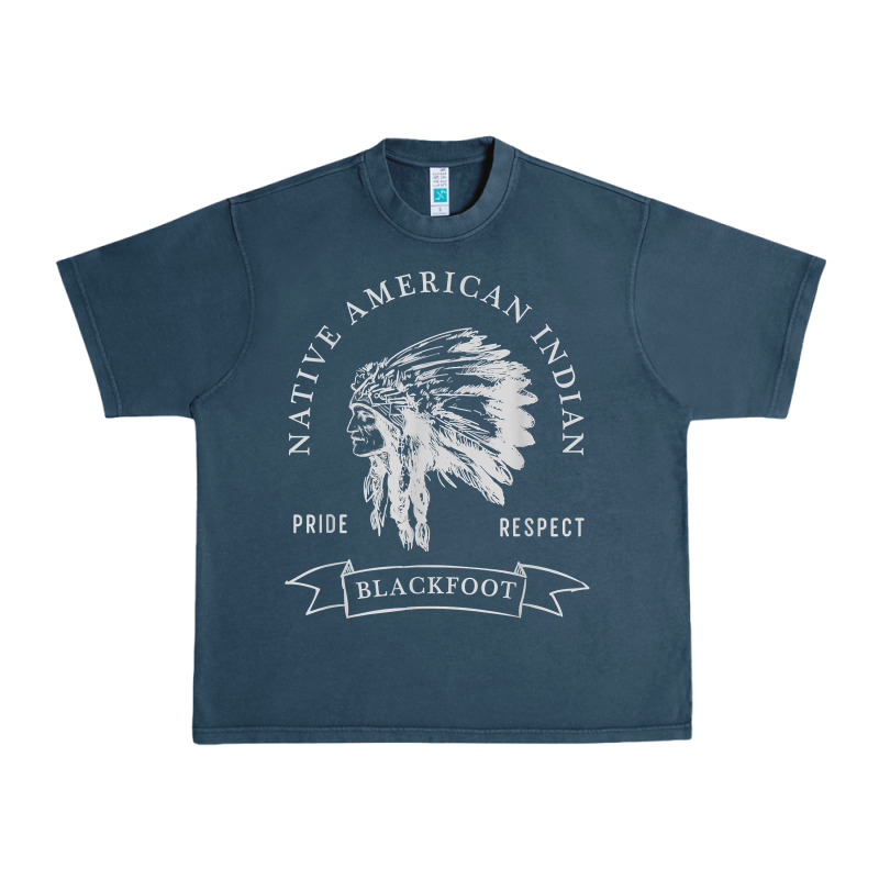 Blackfoot Tribe Native American Indian Pride Respect Darker T Shirt Urban Heavy Tee by linhVisuals | Teevron