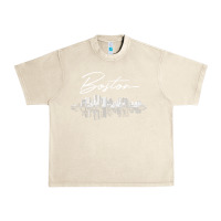 Sandshell boston skyline t shirt for women, men, girls & boys Urban Heavy Tee - linhVisuals