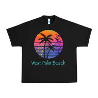 Black west palm beach tropical t shirt for family vacations Urban Heavy Tee - linhVisuals