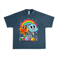 Cn The Amazing World Of Gumball & Darwin Rainbow Portrait Pullover Hoo Urban Heavy Tee | Teevron