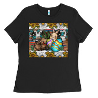 Black easter Ladies Tee - CowhideDigitalArt