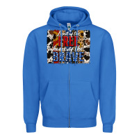 True Royal Land of the Free Home of the Brave Brushstroke Zipper Hoodie - Jasminsmagicworld