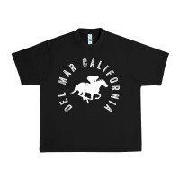 Black del mar california horse racing t shirt Urban Heavy Tee - linhVisuals