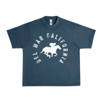 Midnight Navy del mar california horse racing t shirt Urban Heavy Tee - linhVisuals
