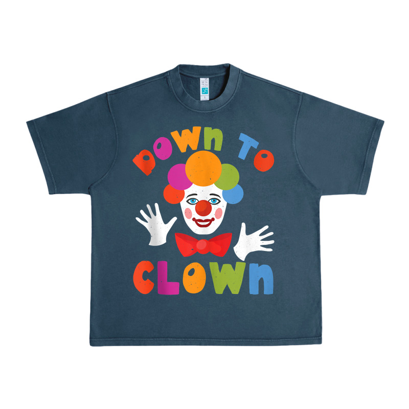 Down To Clown Funny Circus Tank Top Urban Heavy Tee by linhVisuals | Teevron