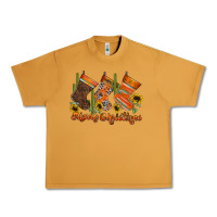 Peanut Butter western Christmas Urban Heavy Tee - CowhideDigitalArt