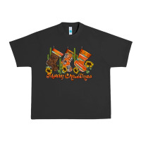 Pigment Black western Christmas Urban Heavy Tee - CowhideDigitalArt