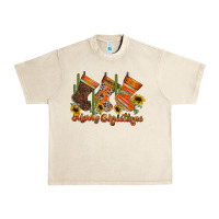 Sandshell western Christmas Urban Heavy Tee - CowhideDigitalArt