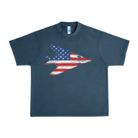 Midnight Navy f 117 stealth nighthawk aircraft american flag f117 t shirt Urban Heavy Tee - linhVisuals