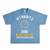Pebble Blue electrician gifts for men & funny electrical design t shirt Urban Heavy Tee - linhVisuals