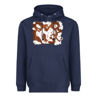 Navy cowhide Heavyweight Hoodie - RanaPortraitStore