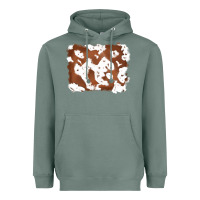 Sage cowhide Heavyweight Hoodie - RanaPortraitStore