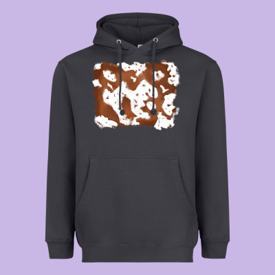 Cowhide Heavyweight Hoodie Designed By Ranaportraitstore
