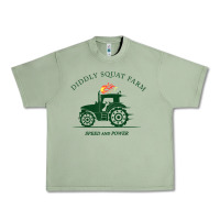 Oil Green diddly squat farm green, tractor tee for farmer t shirt Urban Heavy Tee - linhVisuals