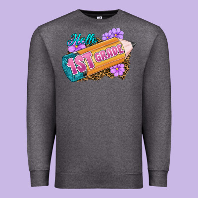 Hello 1st Grade Premium Sweatshirt Designed By Ranaportraitstore