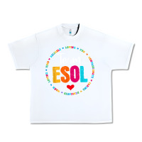 White back to school teachers crew students   team esol teacher t shirt Urban Heavy Tee - linhVisuals