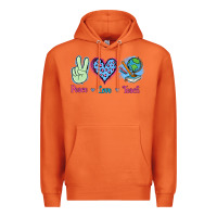 Carrot Peace Love Teach Premium Hoodie - Jasminsmagicworld