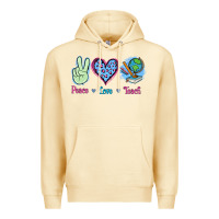 Pina Colada Peace Love Teach Premium Hoodie - Jasminsmagicworld