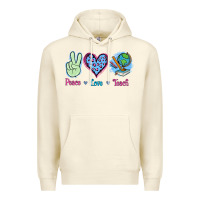 Sandshell Peace Love Teach Premium Hoodie - Jasminsmagicworld