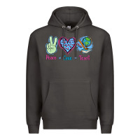 Smoke Peace Love Teach Premium Hoodie - Jasminsmagicworld