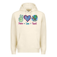 Tofu Peace Love Teach Premium Hoodie - Jasminsmagicworld