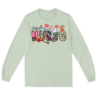 Matcha Nurse Valentines Day Long Sleeve Tee - CowhideDigitalArt