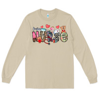 Mushroom Nurse Valentines Day Long Sleeve Tee - CowhideDigitalArt