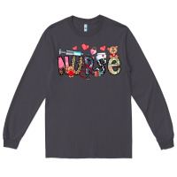 Smoke Nurse Valentines Day Long Sleeve Tee - CowhideDigitalArt
