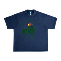 Navy diddly squat farm green, tractor tee for farmer t shirt Urban Heavy Tee - linhVisuals