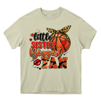 Mossy little sister biggest fan basketball Heavy Core Tee - FaDigitalArtStudio