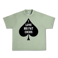 Oil Green i love big fat cocks queen of spades t shirt Urban Heavy Tee - linhVisuals